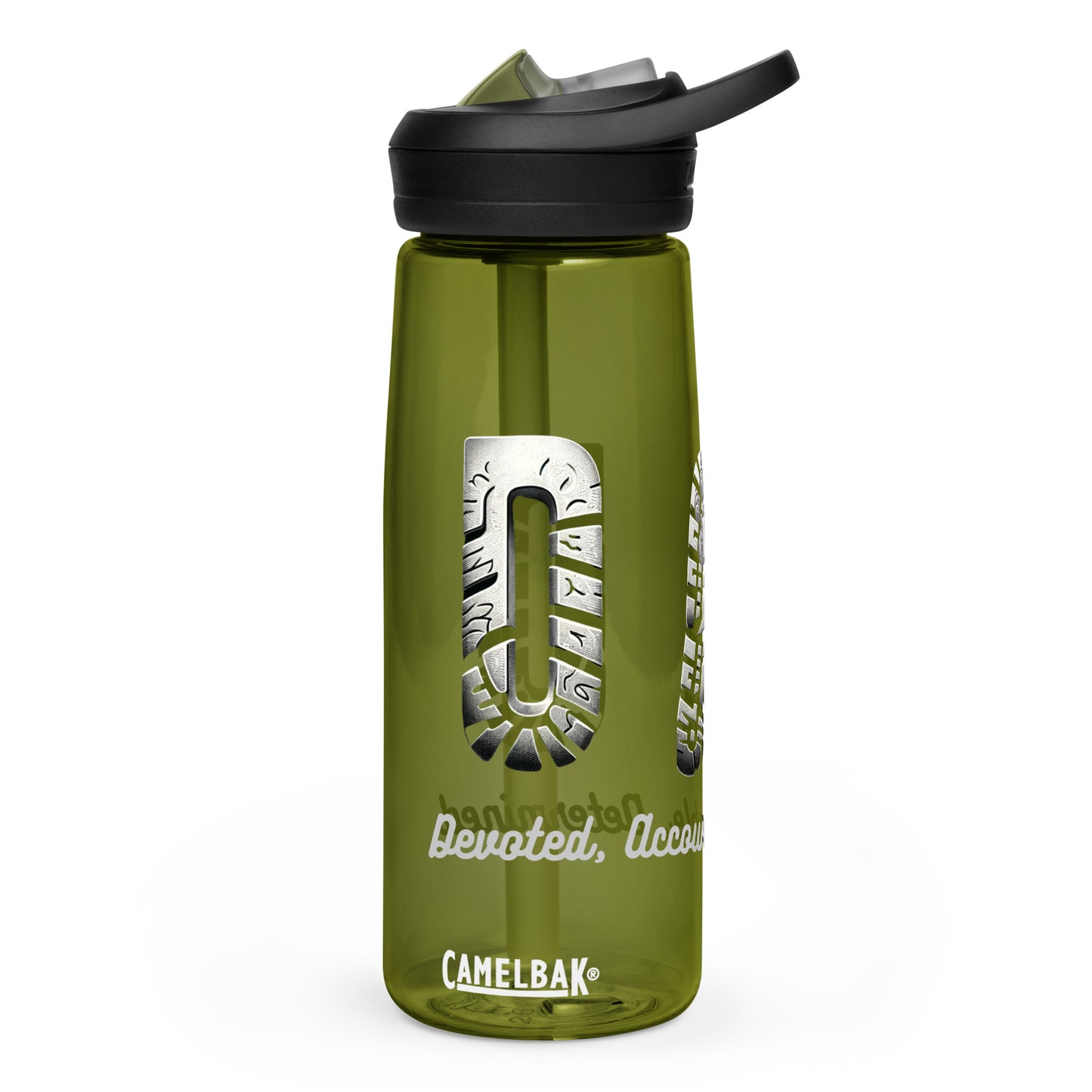 Mission 11 Personalized Sports Water Bottle - 25 oz Eco-Friendly Recycled Plastic with DAD Design