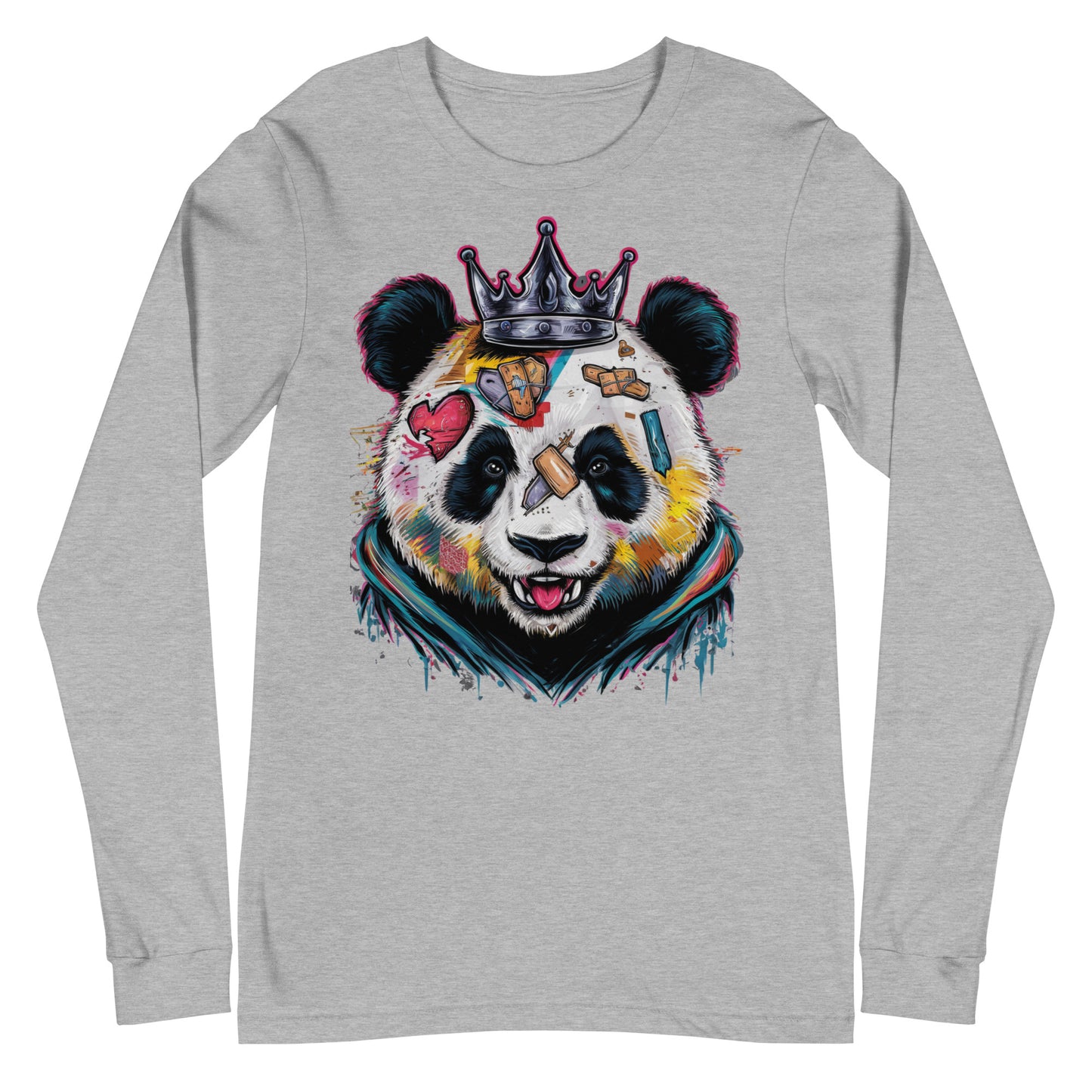 Purpose-Driven Apparel: Inspirational Long Sleeve Tee with Resilient Panda Design | Mission 11