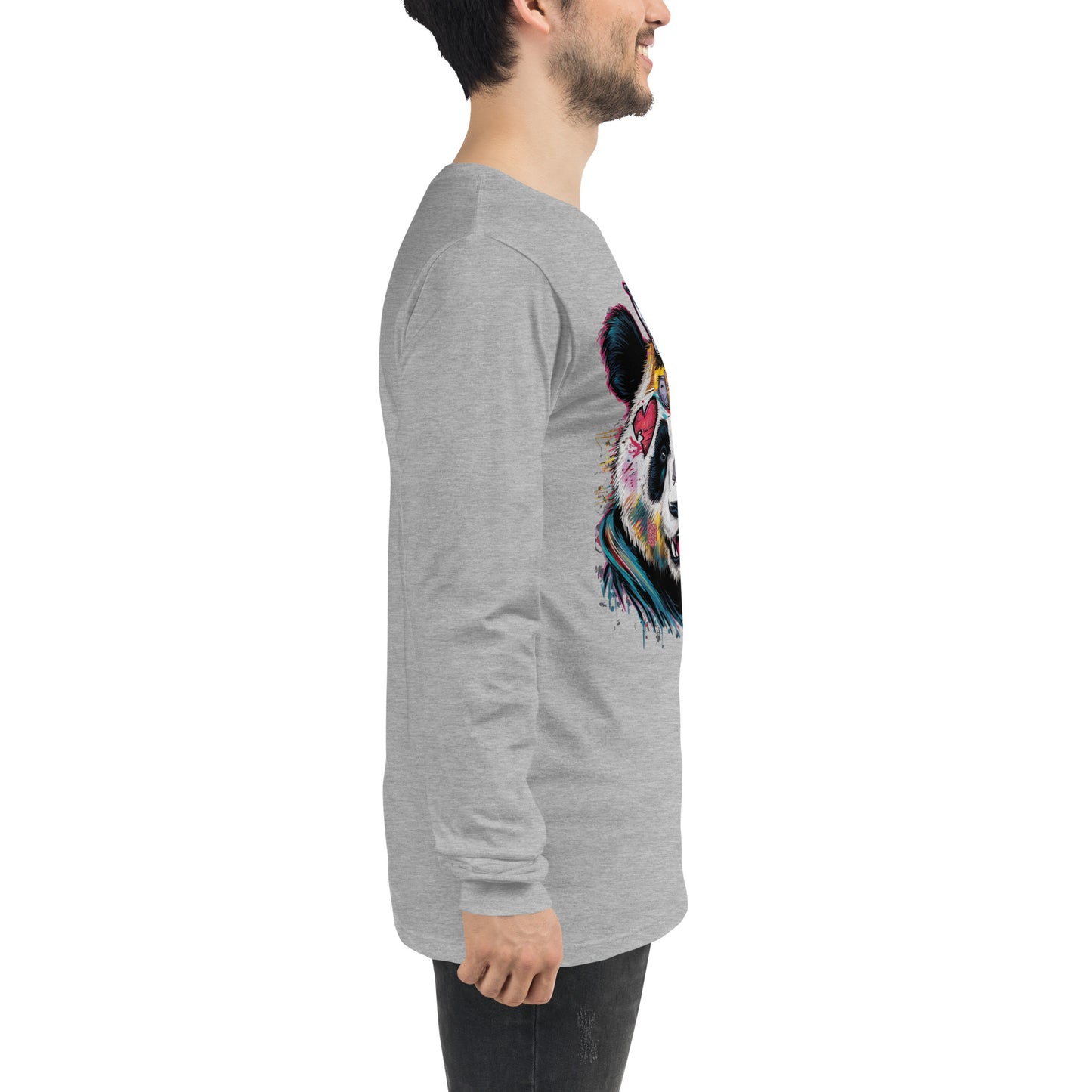 Purpose-Driven Apparel: Inspirational Long Sleeve Tee with Resilient Panda Design | Mission 11