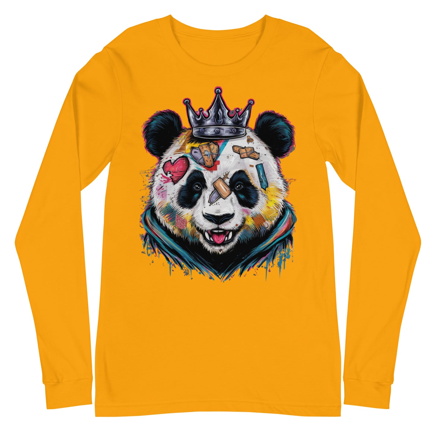 Purpose-Driven Apparel: Inspirational Long Sleeve Tee with Resilient Panda Design | Mission 11