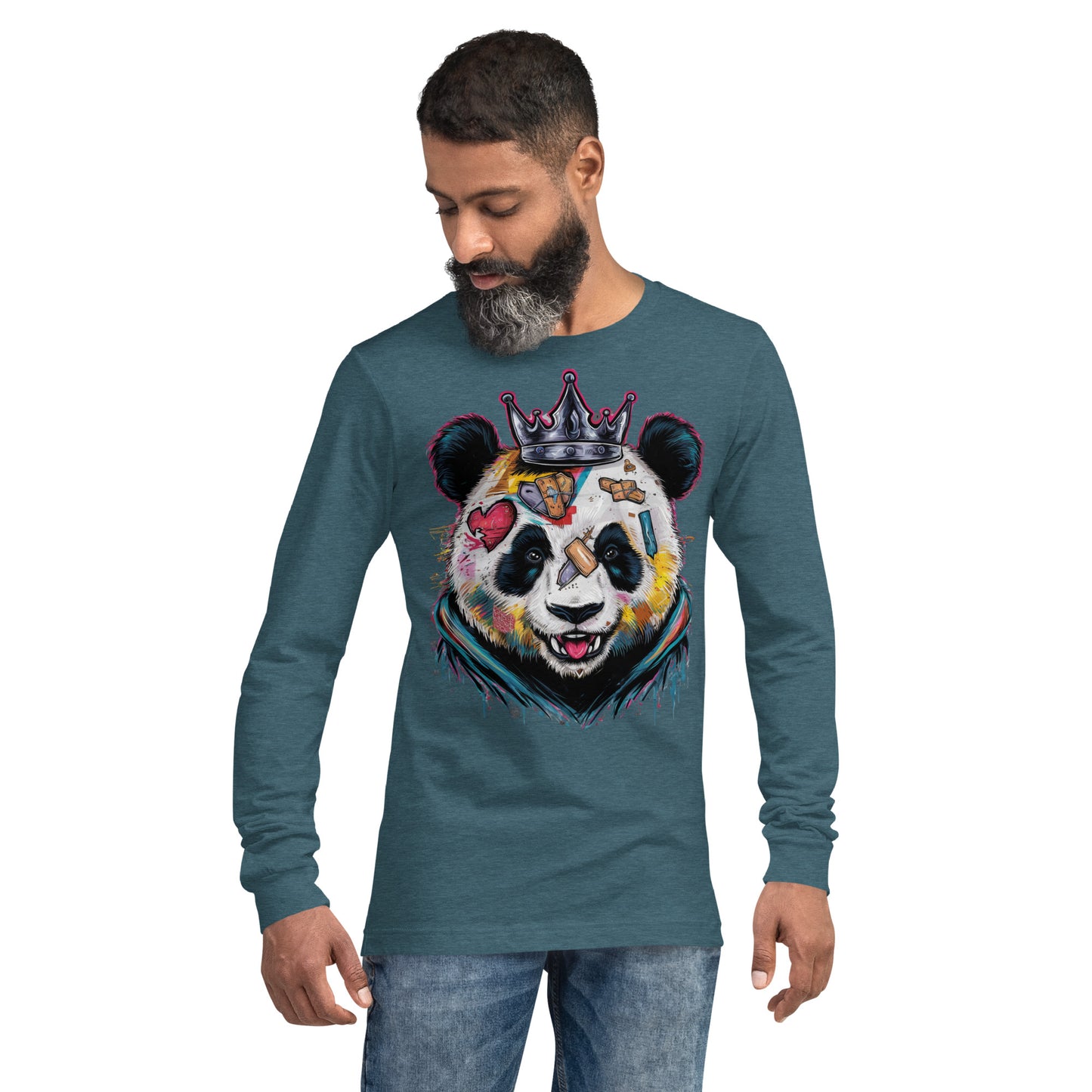 Purpose-Driven Apparel: Inspirational Long Sleeve Tee with Resilient Panda Design | Mission 11