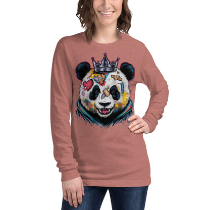 Purpose-Driven Apparel: Inspirational Long Sleeve Tee with Resilient Panda Design | Mission 11