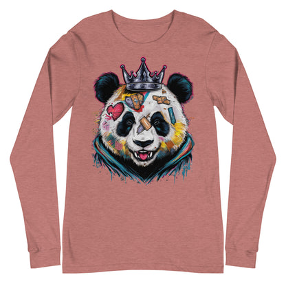 Purpose-Driven Apparel: Inspirational Long Sleeve Tee with Resilient Panda Design | Mission 11