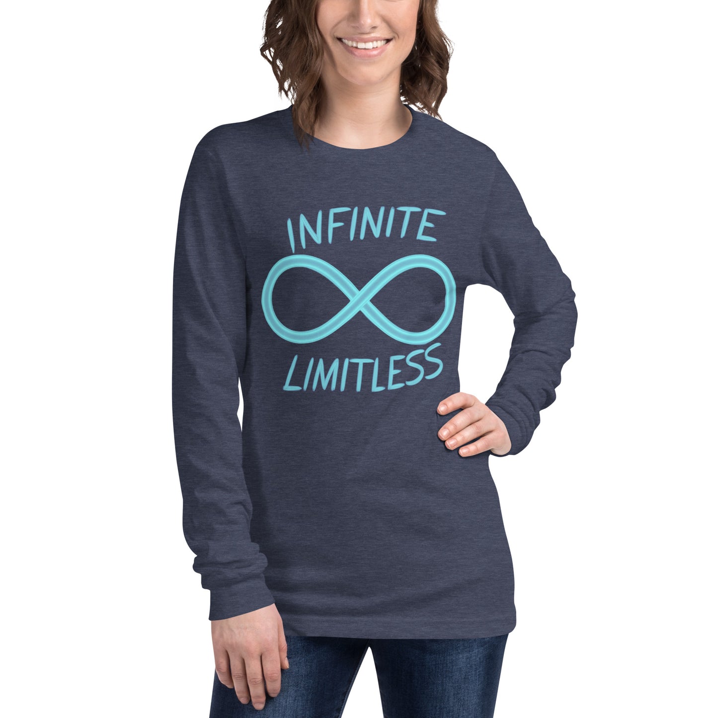 Unisex Long Sleeve Shirt - Infinite Limitless Design - Mission 11