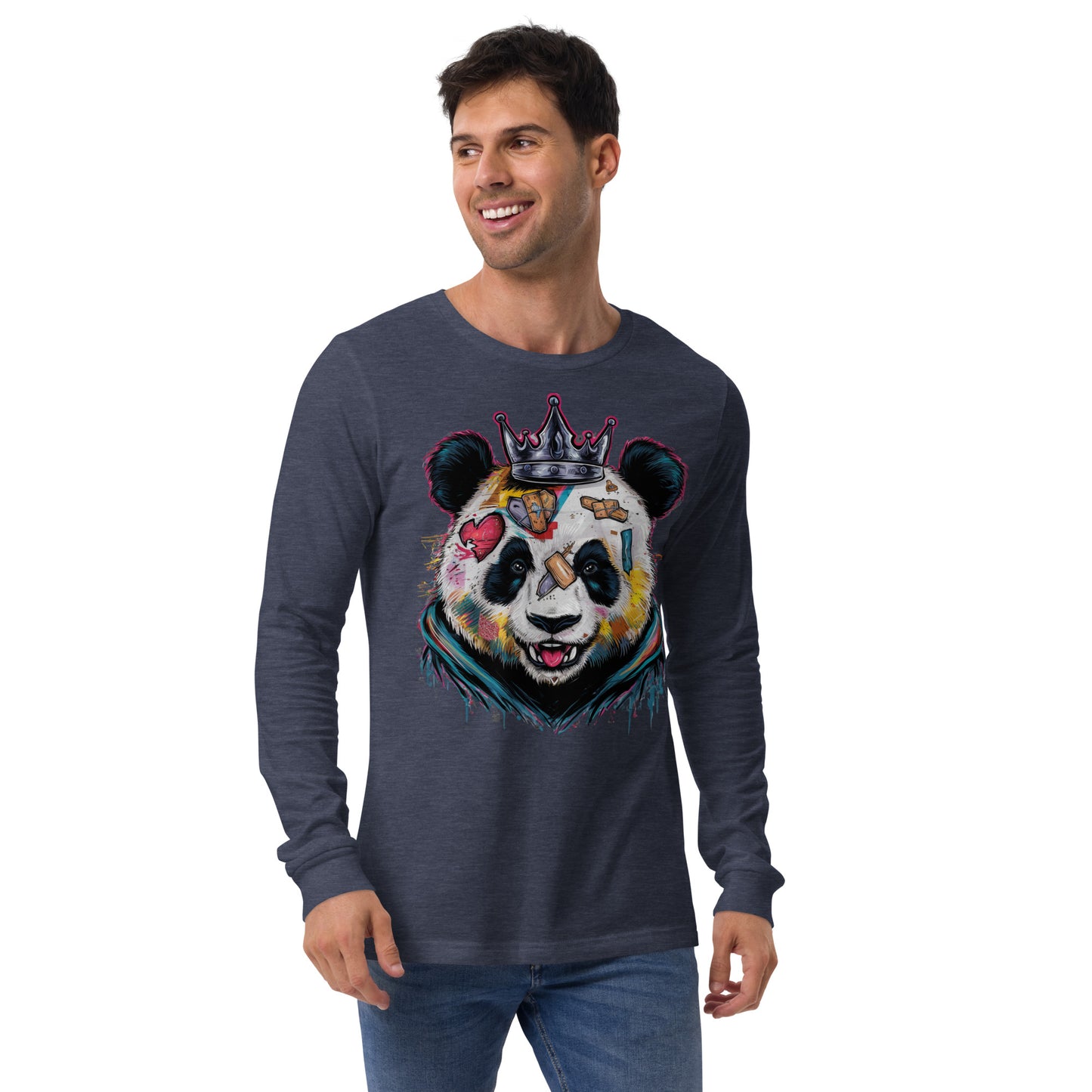 Purpose-Driven Apparel: Inspirational Long Sleeve Tee with Resilient Panda Design | Mission 11