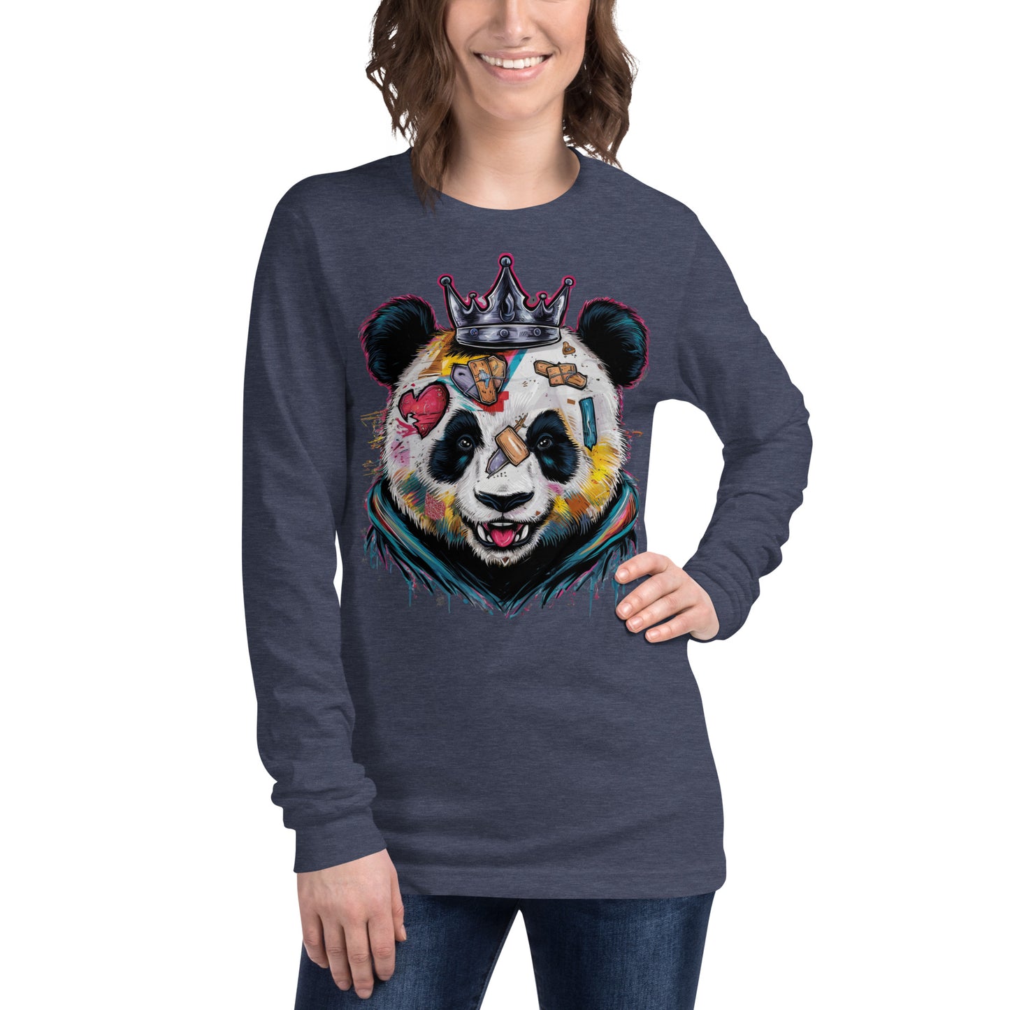 Purpose-Driven Apparel: Inspirational Long Sleeve Tee with Resilient Panda Design | Mission 11