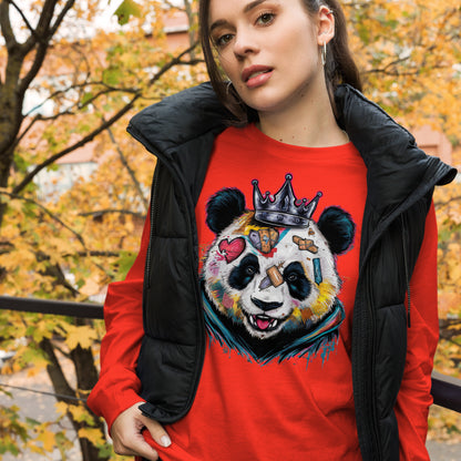 Purpose-Driven Apparel: Inspirational Long Sleeve Tee with Resilient Panda Design | Mission 11