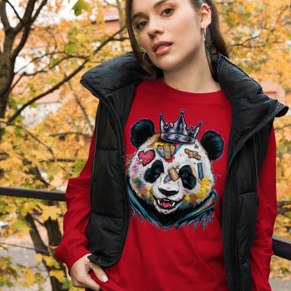 Purpose-Driven Apparel: Inspirational Long Sleeve Tee with Resilient Panda Design | Mission 11