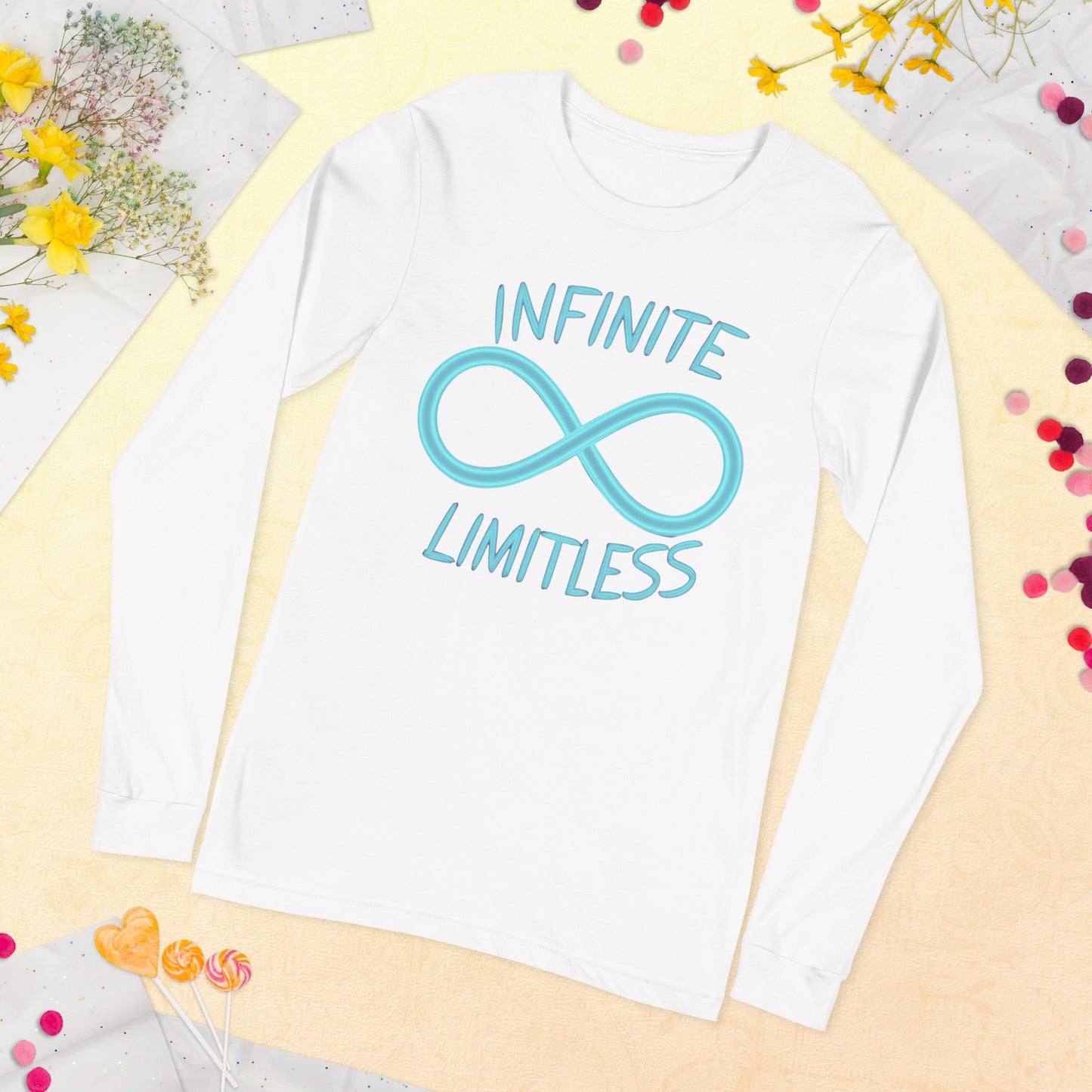 Unisex Long Sleeve Shirt - Infinite Limitless Design - Mission 11