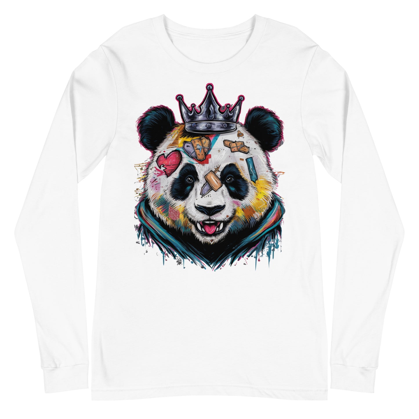 Purpose-Driven Apparel: Inspirational Long Sleeve Tee with Resilient Panda Design | Mission 11