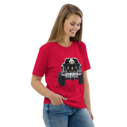 Mission 11 'Rise to Your Purpose' Organic Cotton Unisex Shirt – Eco-Friendly Apparel with Inspirational Panda Truck Design