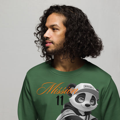 Unisex Organic Sweatshirt - Purpose the Panda Street Style - Mission 11