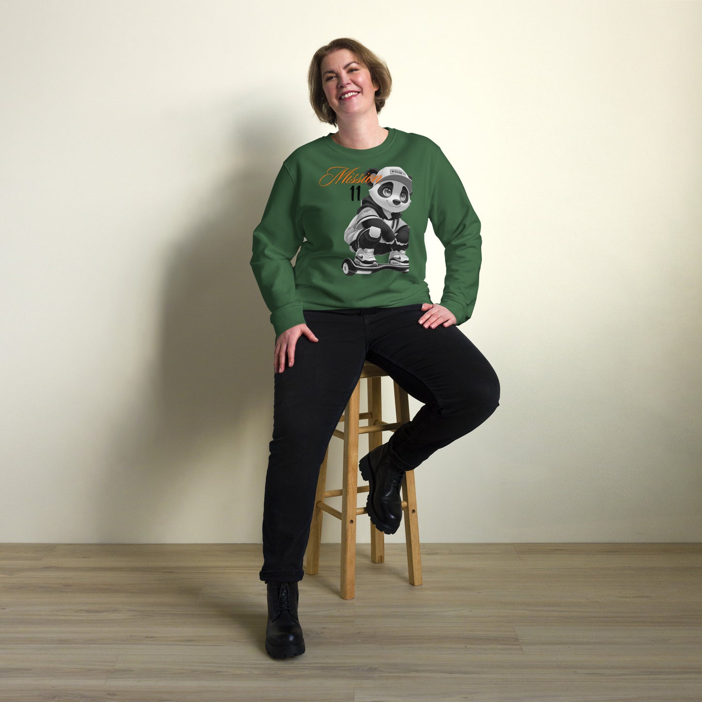 Unisex Organic Sweatshirt - Purpose the Panda Street Style - Mission 11