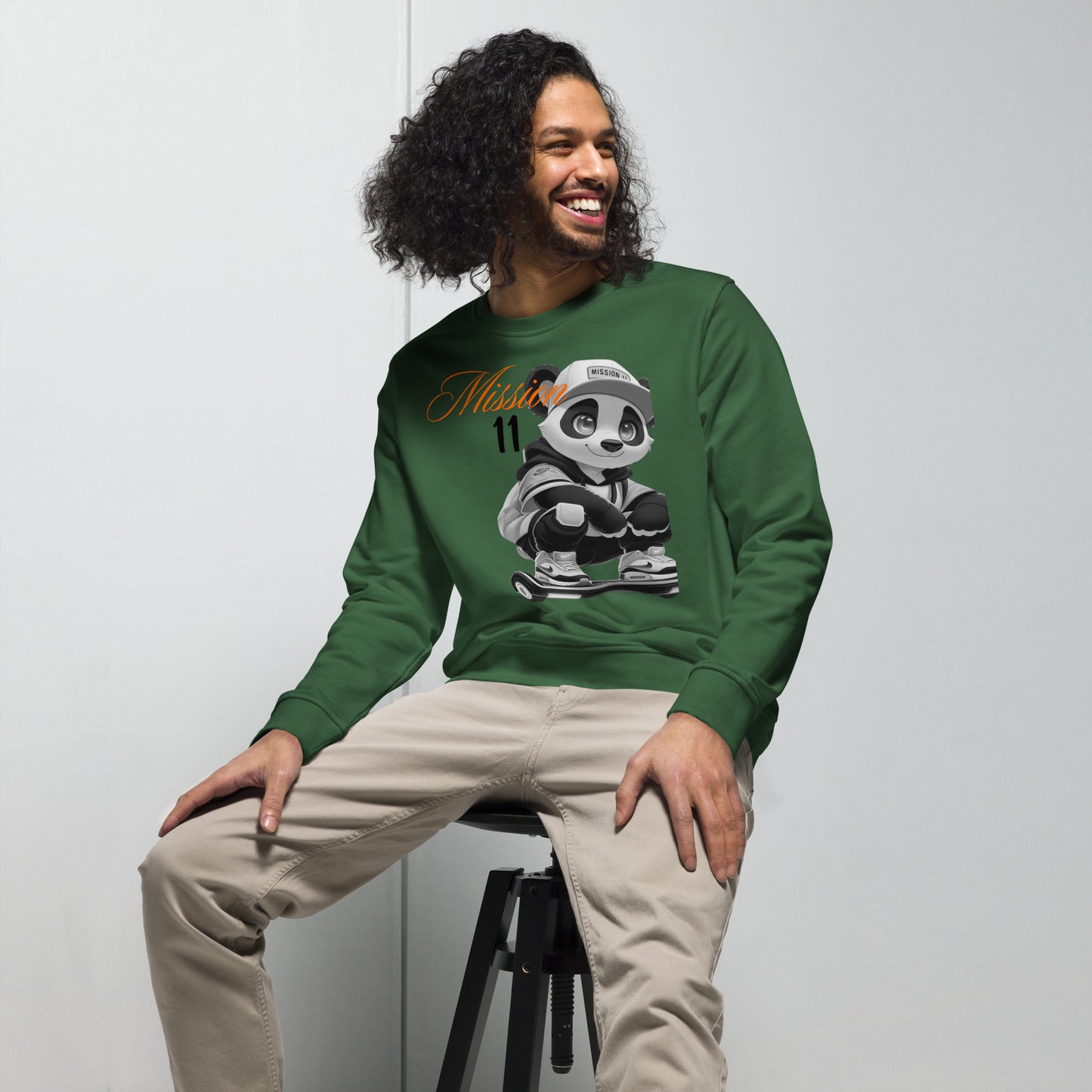 Unisex Organic Sweatshirt - Purpose the Panda Street Style - Mission 11