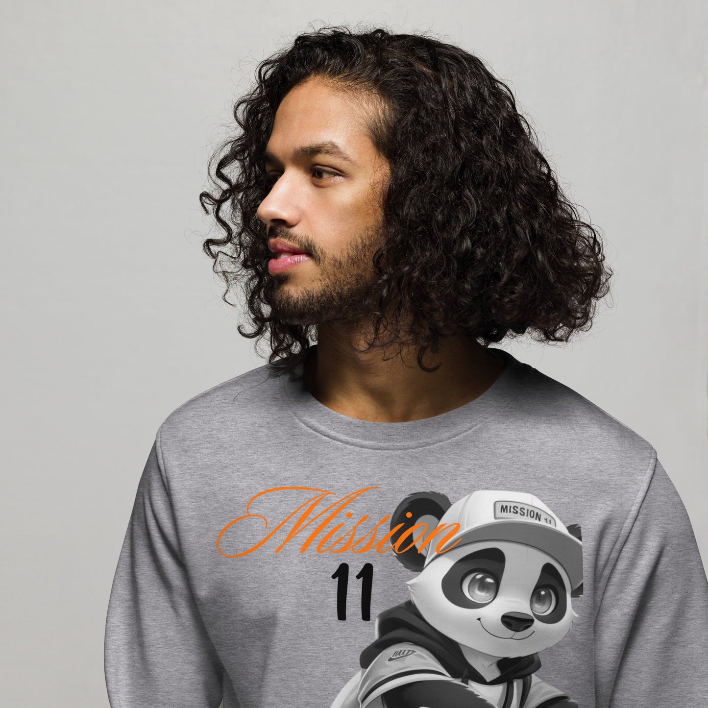 Unisex Organic Sweatshirt - Purpose the Panda Street Style - Mission 11