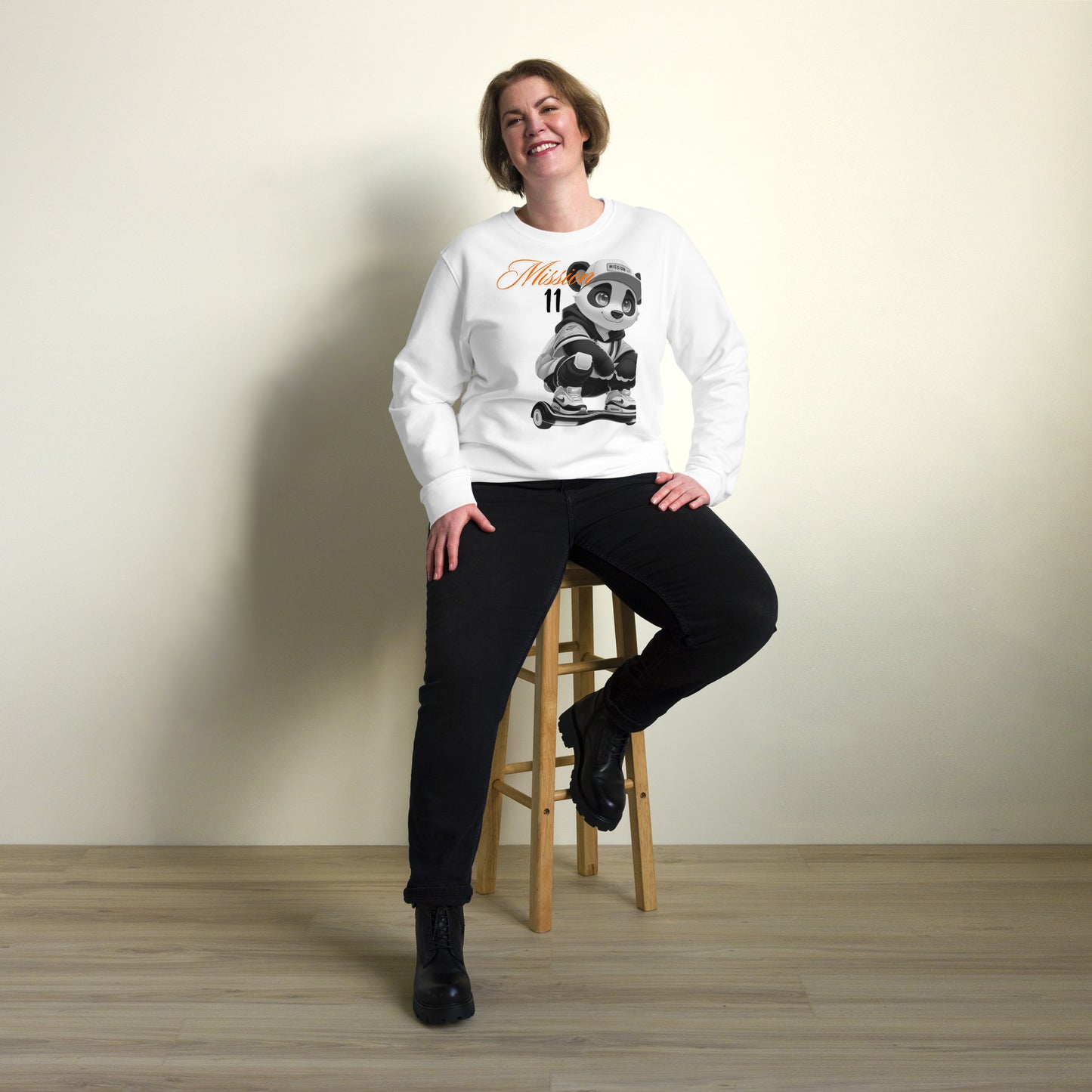 Unisex Organic Sweatshirt - Purpose the Panda Street Style - Mission 11