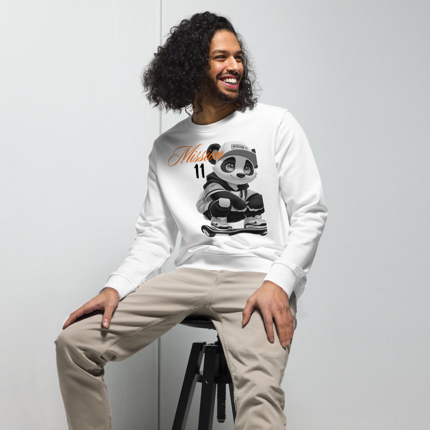 Unisex Organic Sweatshirt - Purpose the Panda Street Style - Mission 11