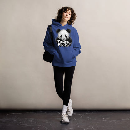 Panda Purpose Unisex Oversized Hoodie – Embrace Comfort and Style