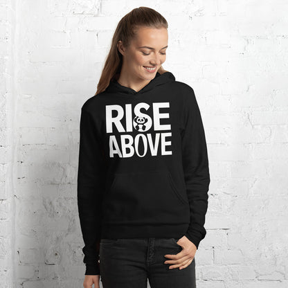 Mission 11 "Rise Above" Unisex Hoodie – Featuring Cartoon Panda