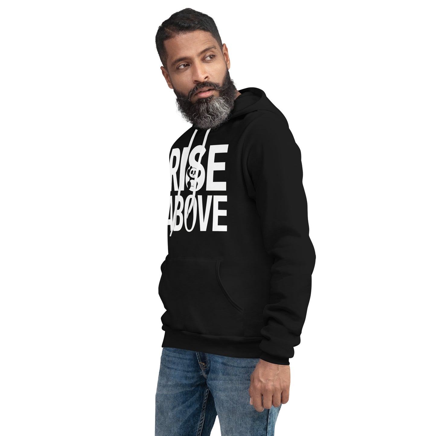 Mission 11 "Rise Above" Unisex Hoodie – Featuring Cartoon Panda