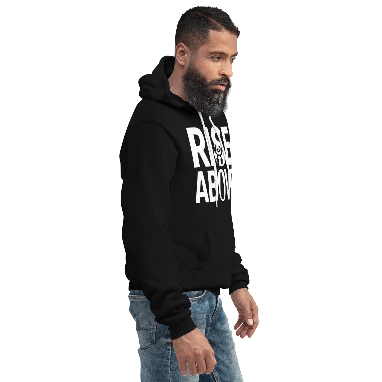 Mission 11 "Rise Above" Unisex Hoodie – Featuring Cartoon Panda