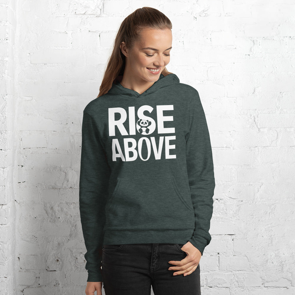 Mission 11 "Rise Above" Unisex Hoodie – Featuring Cartoon Panda