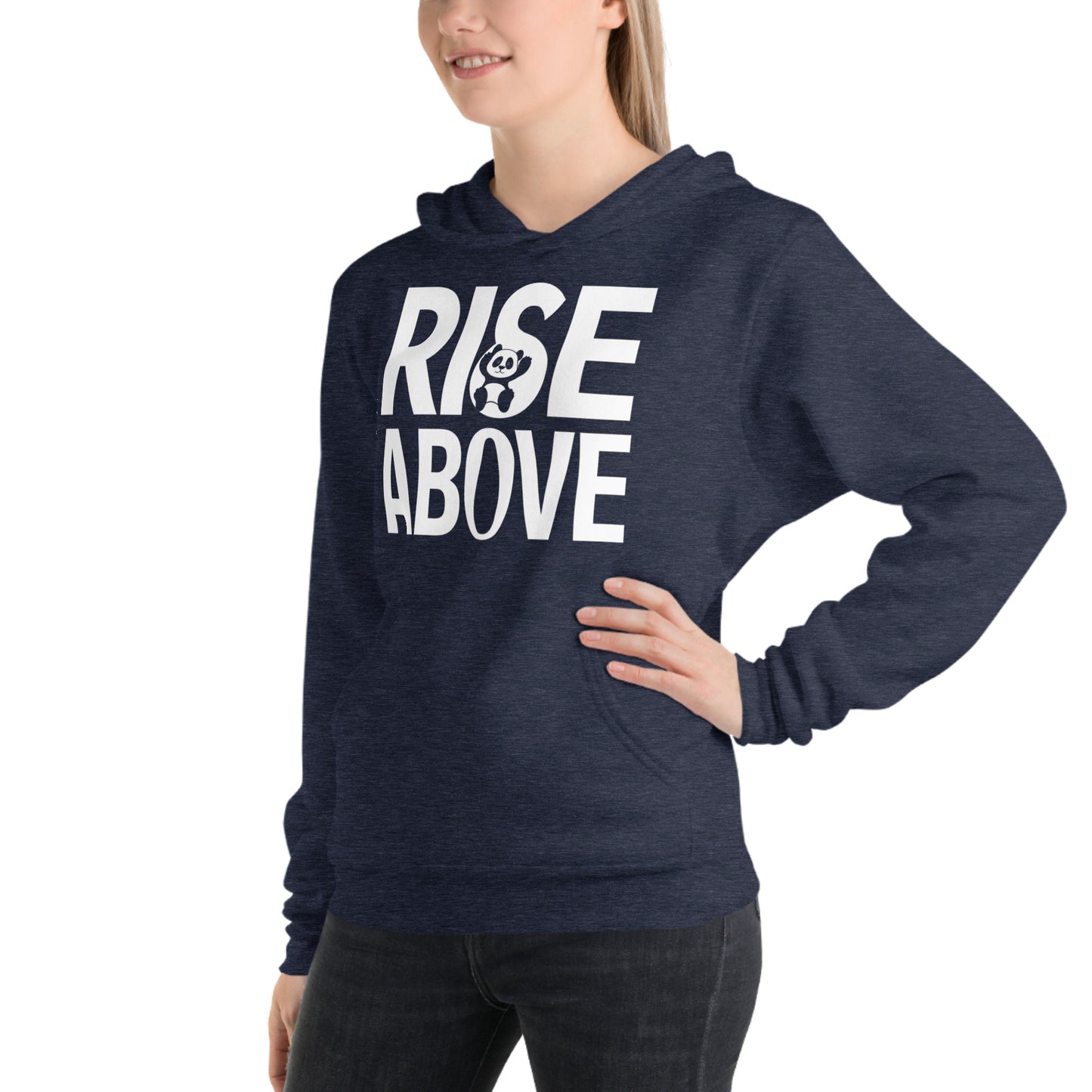 Mission 11 "Rise Above" Unisex Hoodie – Featuring Cartoon Panda