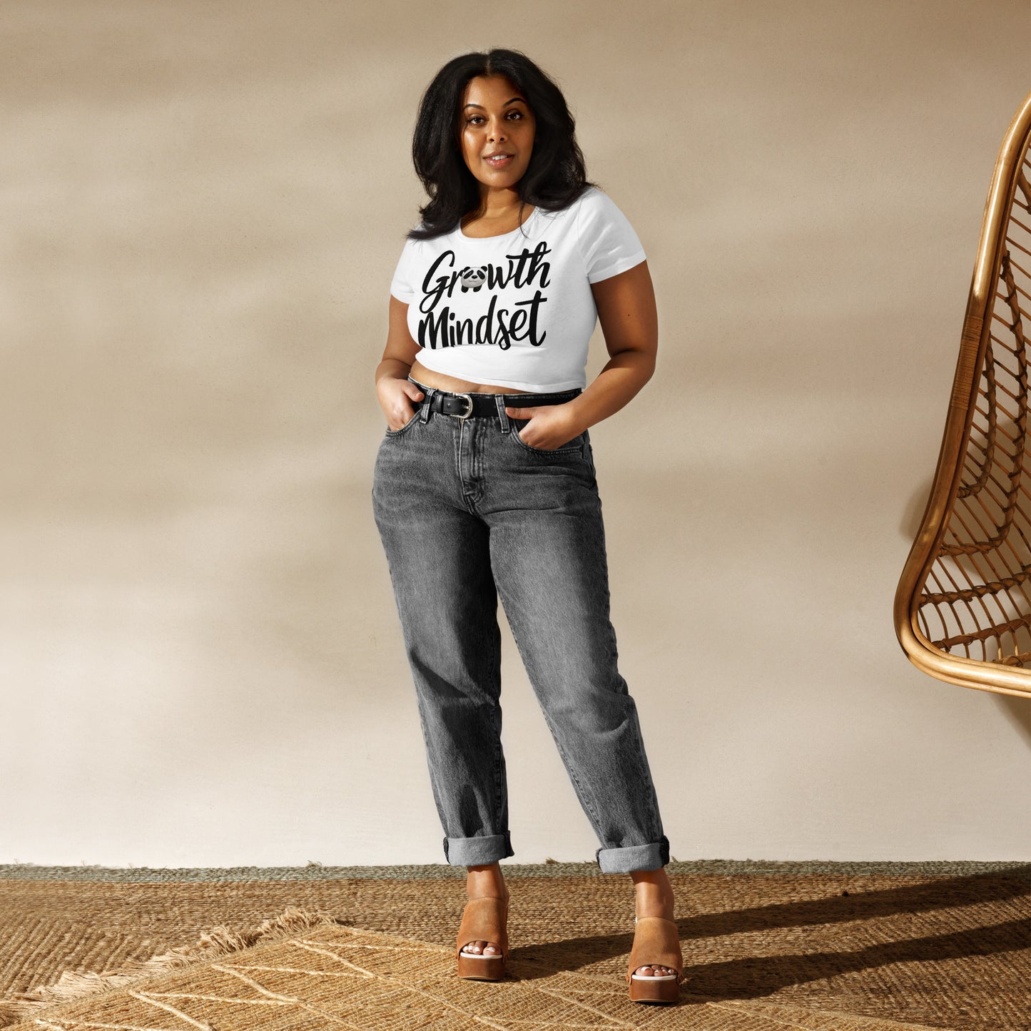 Mission 11 "Growth Mindset" Crop Top – Featuring Purpose the Panda