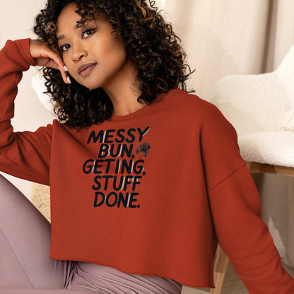 Mission 11 Messy Bun Crop Sweatshirt