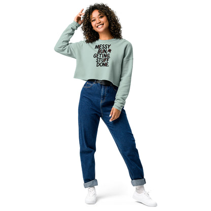 Mission 11 Messy Bun Crop Sweatshirt