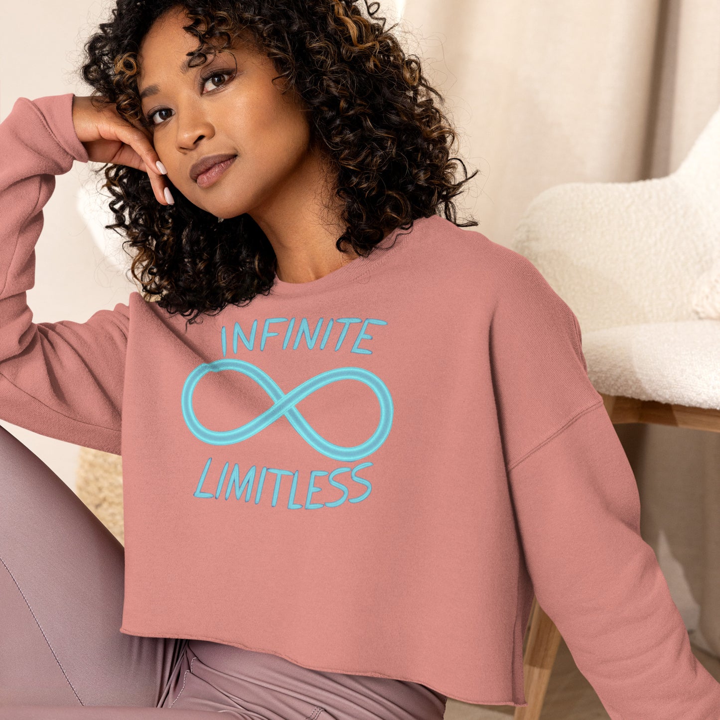 Women's Cropped Sweatshirt - Infinite Limitless - Mission 11