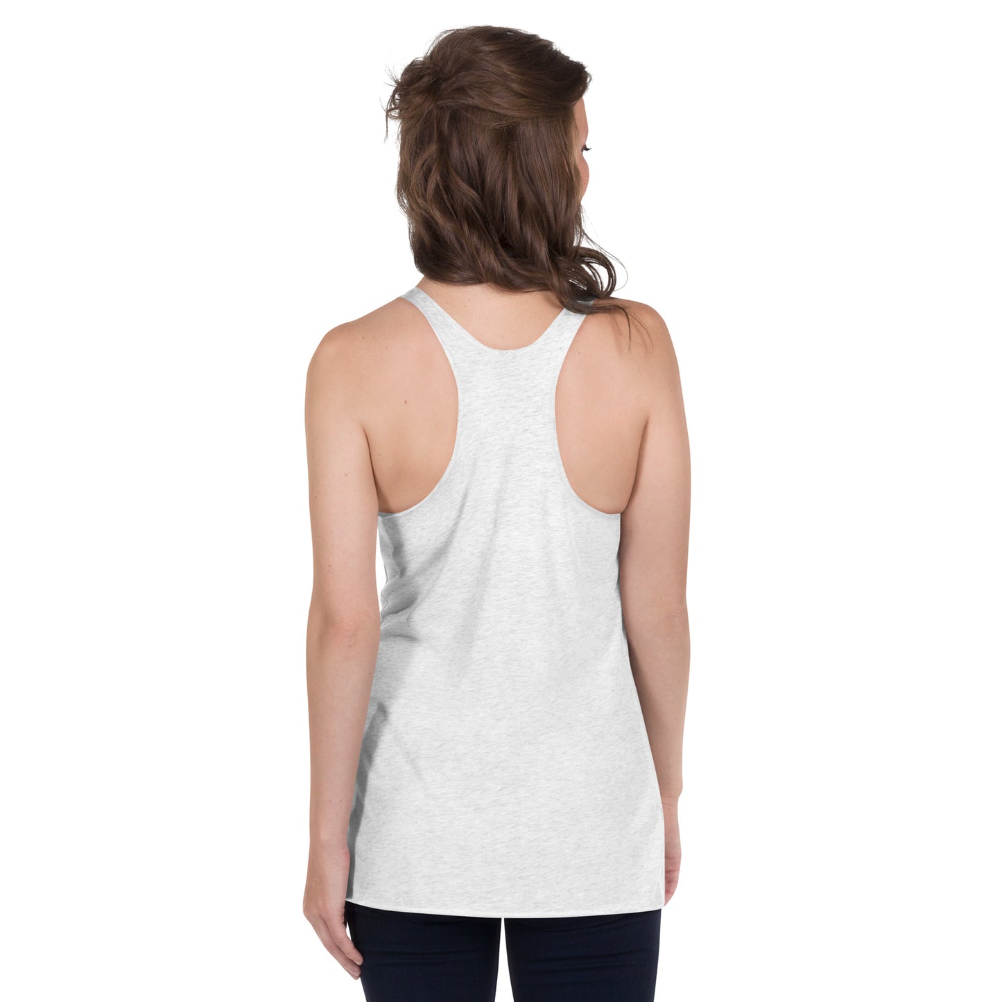 Women's 'Journey of a Thousand Miles' Racerback Tank Top - Inspirational Mission 11 Apparel