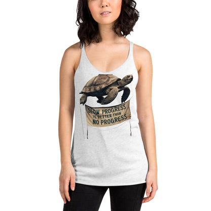 Progress' Racerback Tank Top - Motivational Mission 11 Apparel"