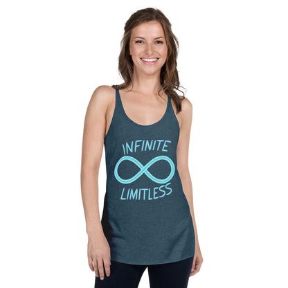 Women's 'Infinite Limitless' Racerback Tank Top - Empowering Mission 11 Apparel