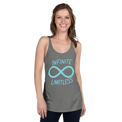 Women's 'Infinite Limitless' Racerback Tank Top - Empowering Mission 11 Apparel