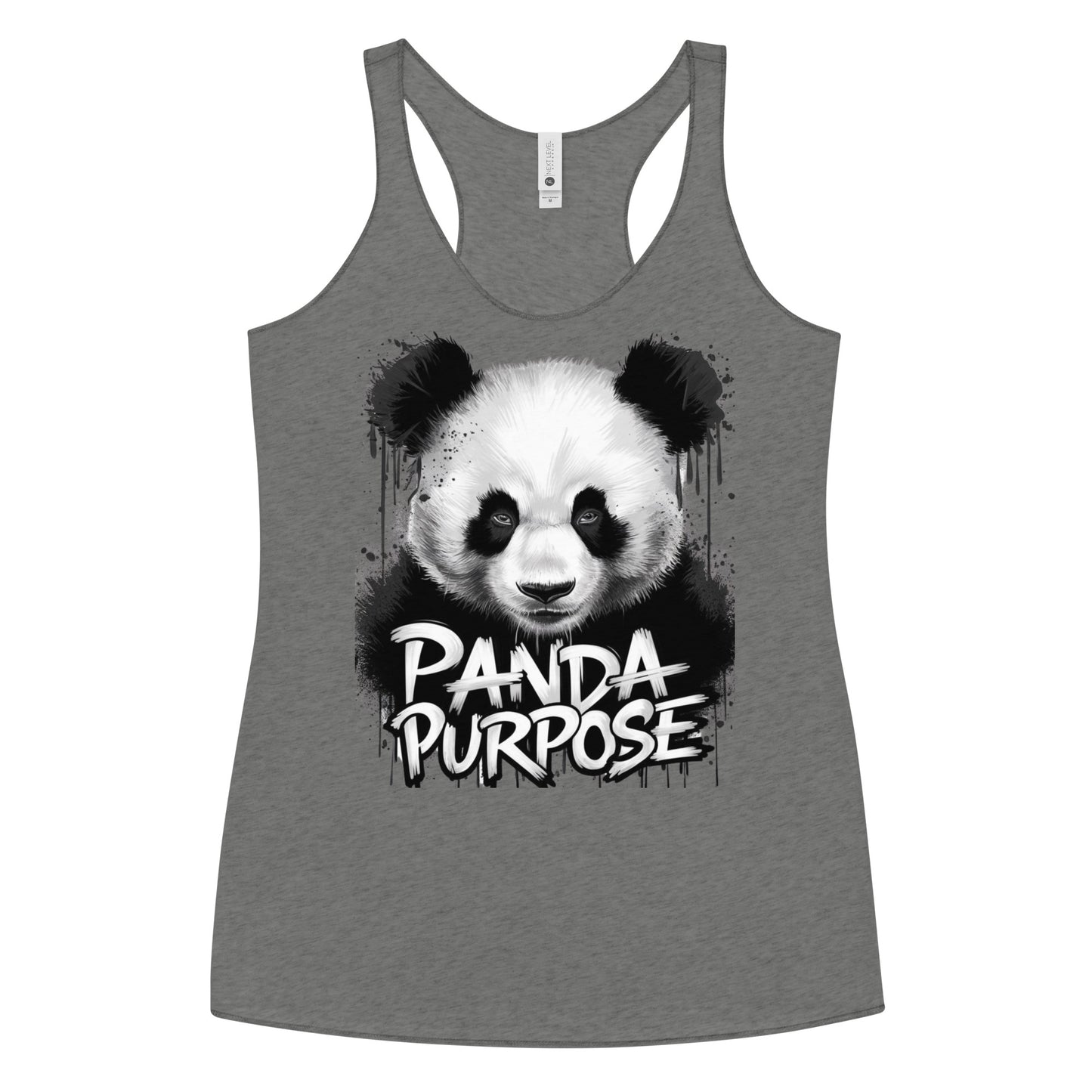 Mission 11 Panda Purpose Racerback Tank