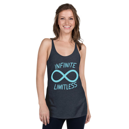 Women's 'Infinite Limitless' Racerback Tank Top - Empowering Mission 11 Apparel