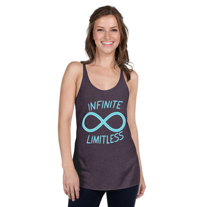 Women's 'Infinite Limitless' Racerback Tank Top - Empowering Mission 11 Apparel