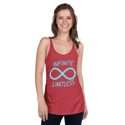 Women's 'Infinite Limitless' Racerback Tank Top - Empowering Mission 11 Apparel