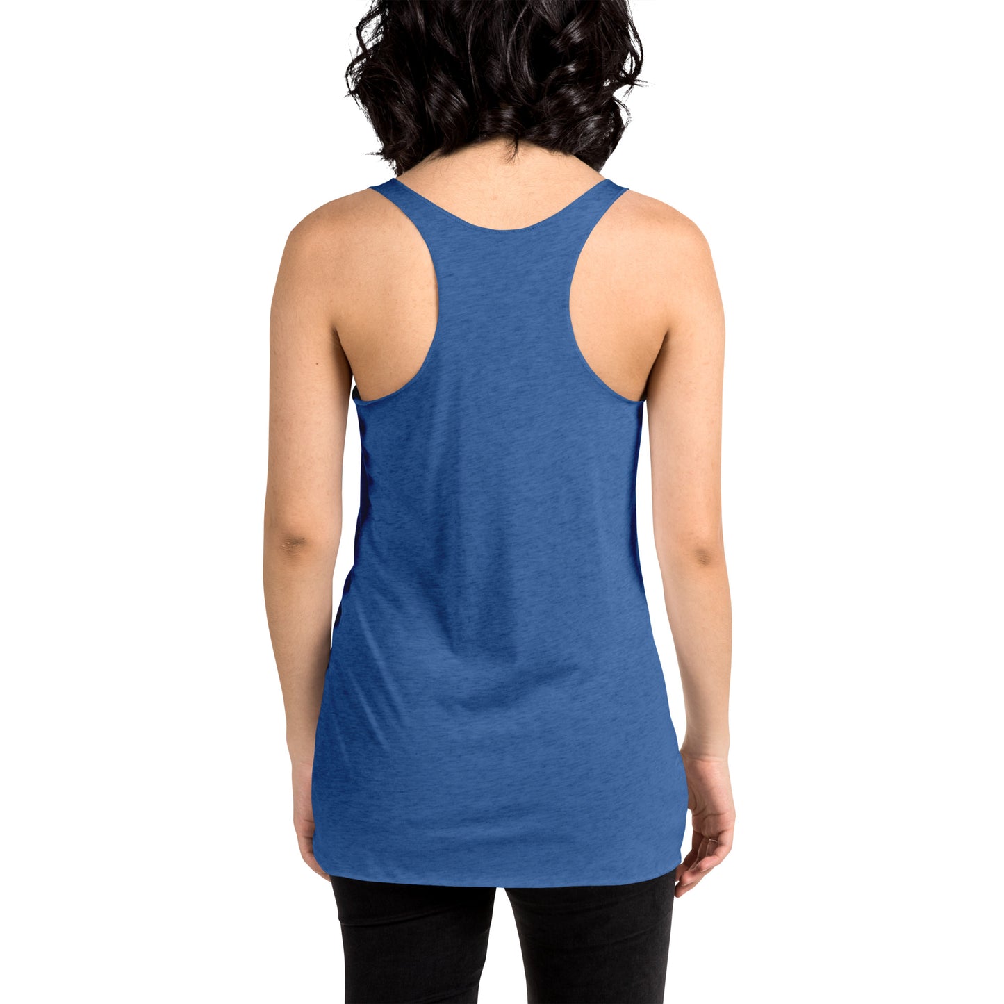 Women's Purpose the Panda Hoverboard Racerback Tank Top - Vibrant Mission 11 Apparel