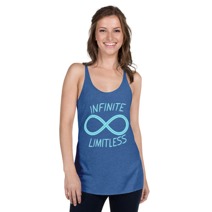 Women's 'Infinite Limitless' Racerback Tank Top - Empowering Mission 11 Apparel