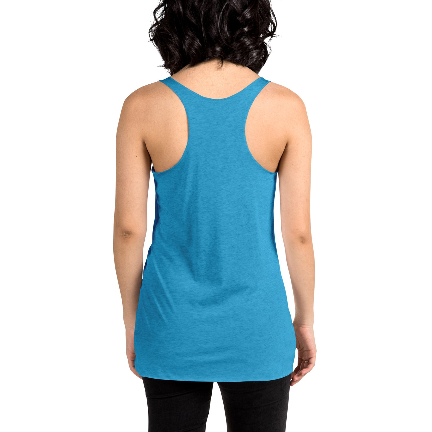 Women's Purpose the Panda Hoverboard Racerback Tank Top - Vibrant Mission 11 Apparel