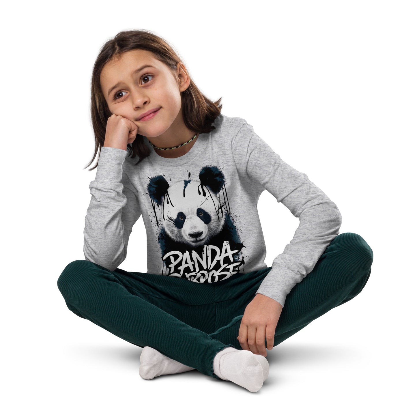 Mission 11 Panda Purpose Youth Long Sleeve Shirt