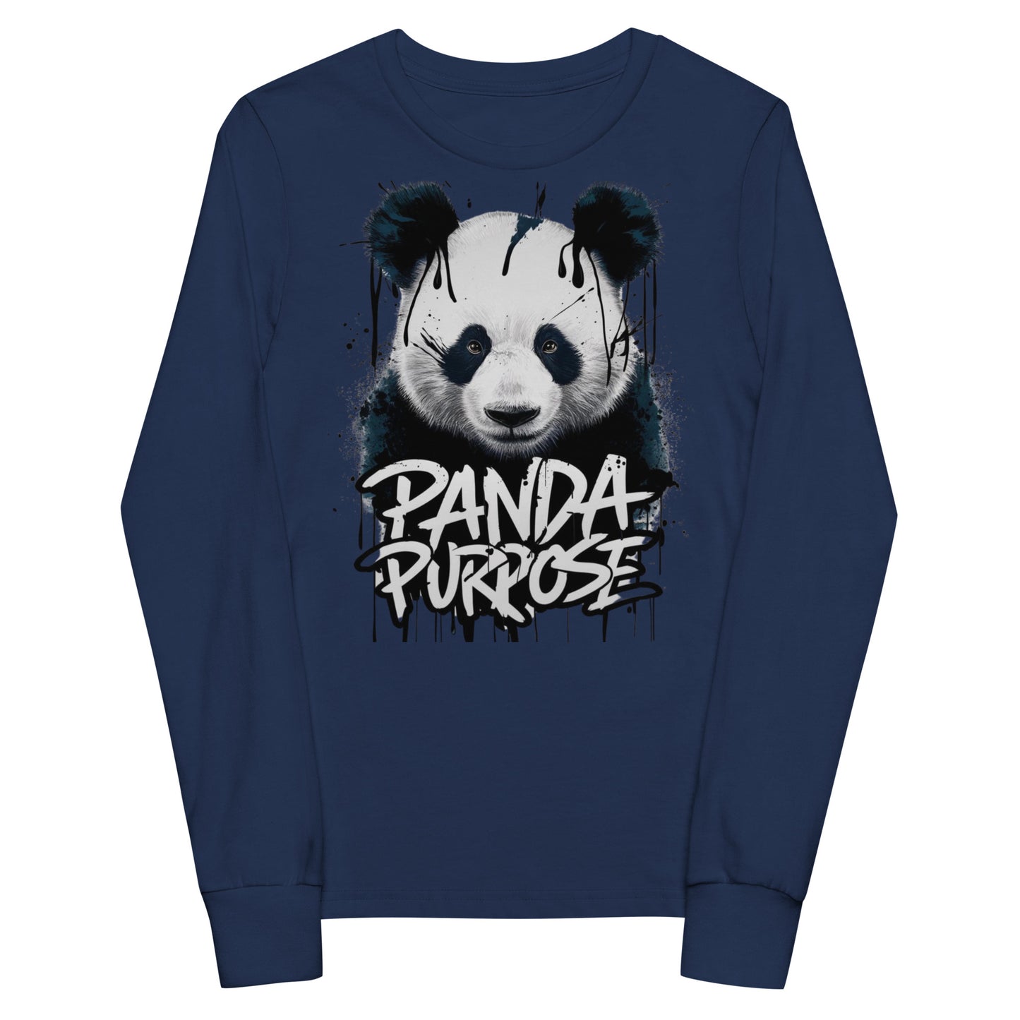 Mission 11 Panda Purpose Youth Long Sleeve Shirt