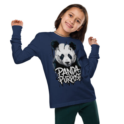 Mission 11 Panda Purpose Youth Long Sleeve Shirt