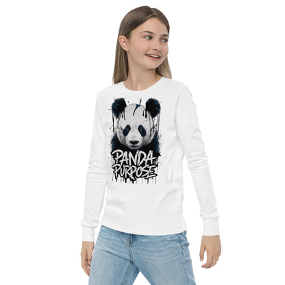 Mission 11 Panda Purpose Youth Long Sleeve Shirt